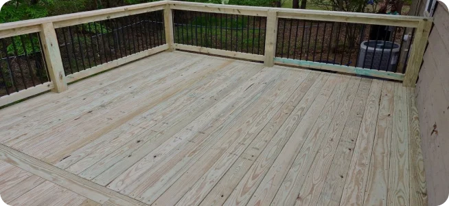 Cedar deck with pergola